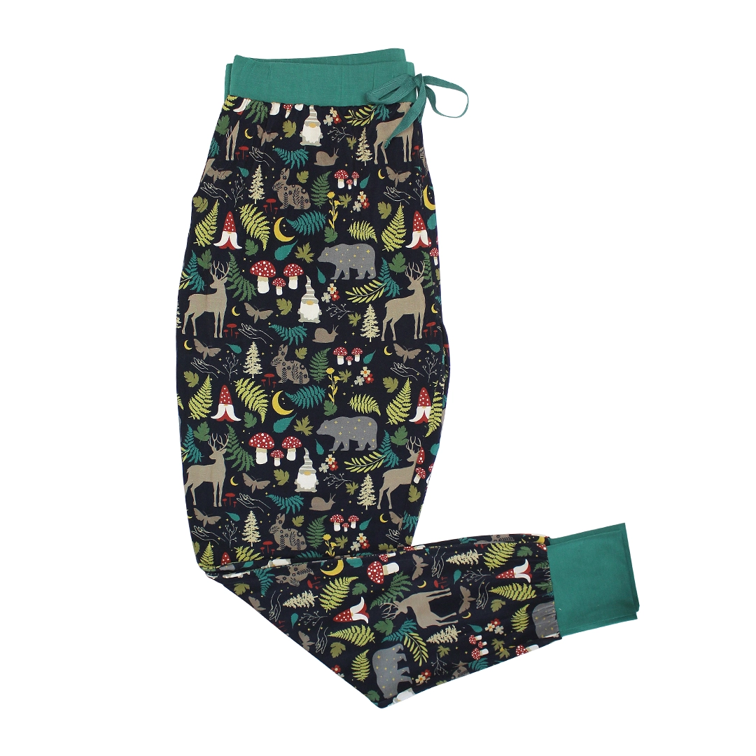 Night Forest Women's Bamboo Pajama Bottoms