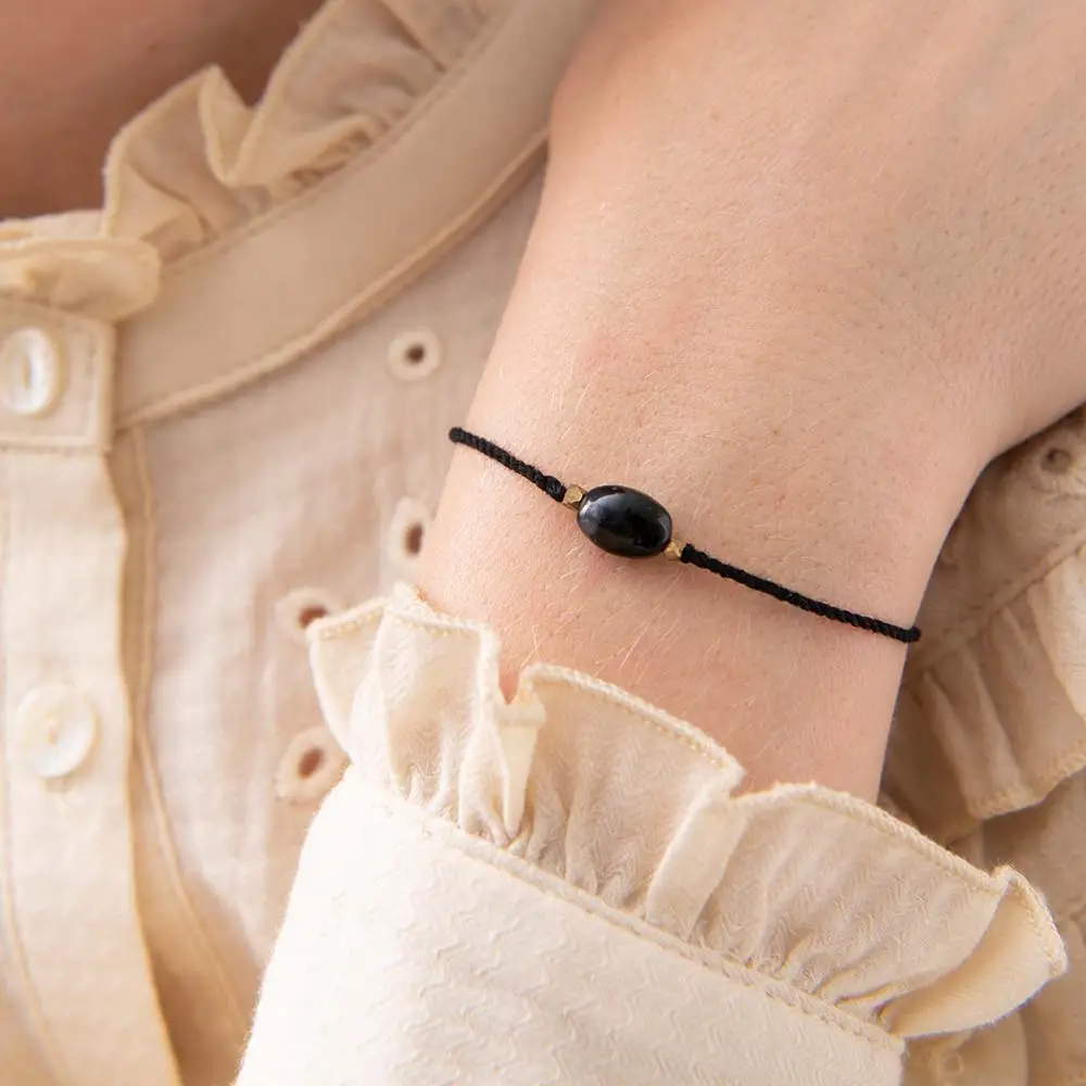 Black Onyx Gemstone Bracelet
