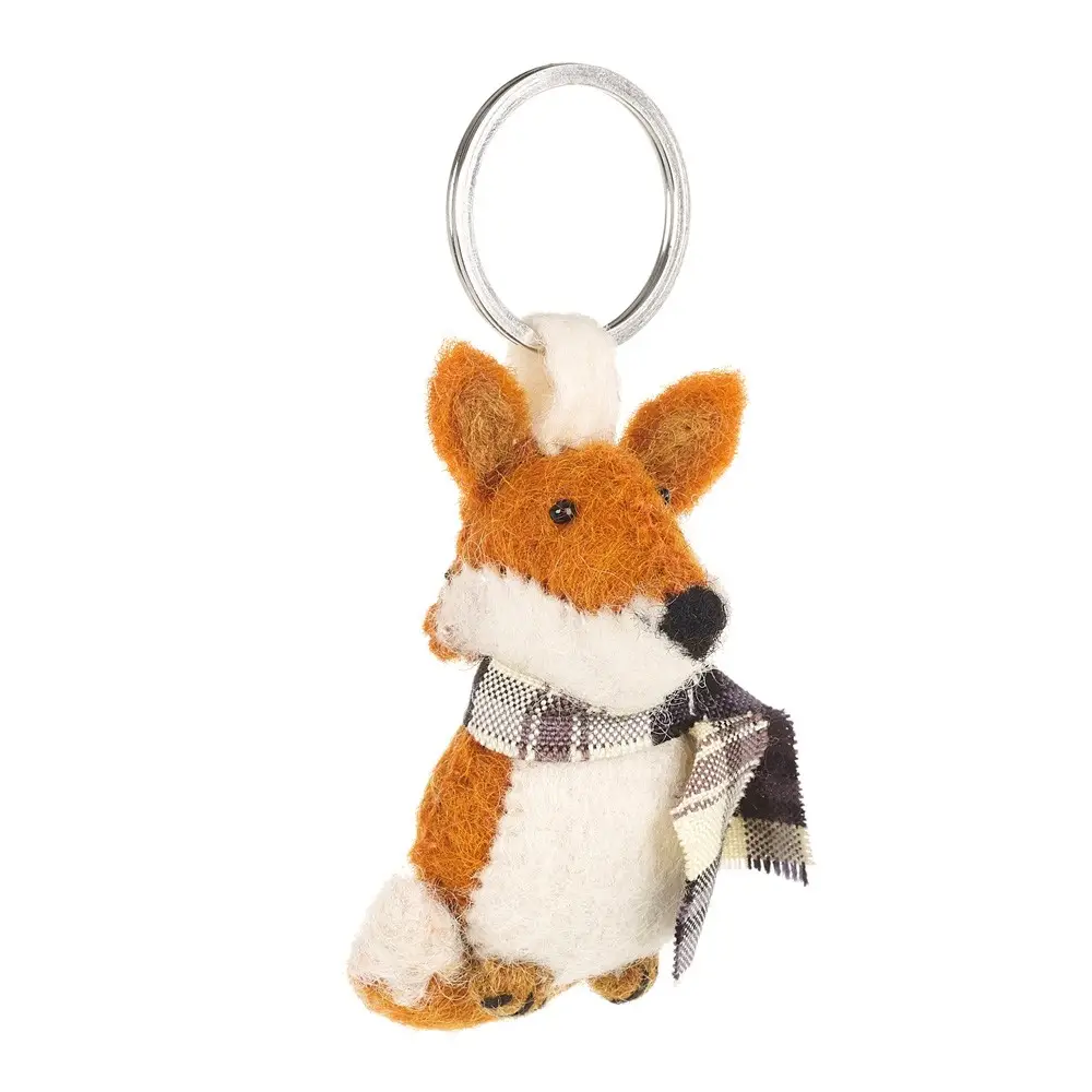 Felted Cozy Fox Keychain