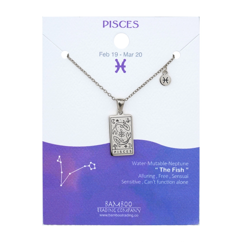 Engraved Zodiac Necklace