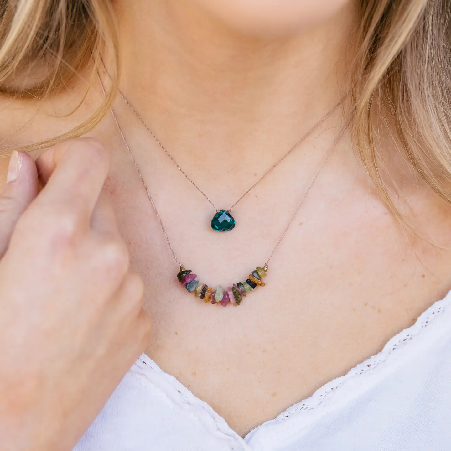 Soul Shine Necklace Peacock Blue for Dream