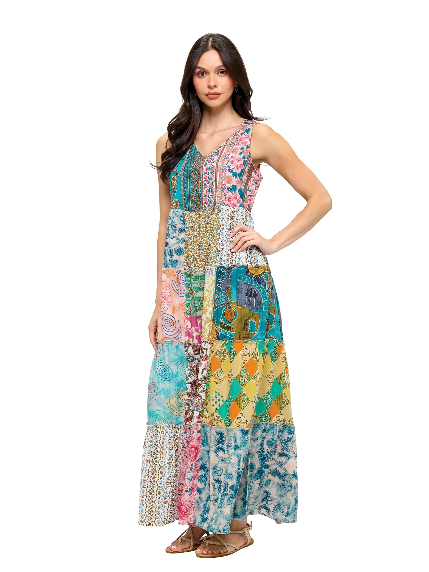 gypsy style maxi dress Floral Patchwork – Lillies neckline and short sleeves Shoe size:UK 5.5 - 7 / US 7 - 8 7 Gorgeous White Shoes Sleeve Type:Cap Sleeve