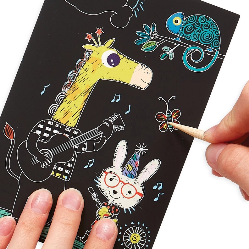 Mini Scratch & Scribble Safari Party