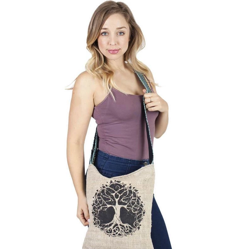 Tree of Life Hemp & Cotton Bag