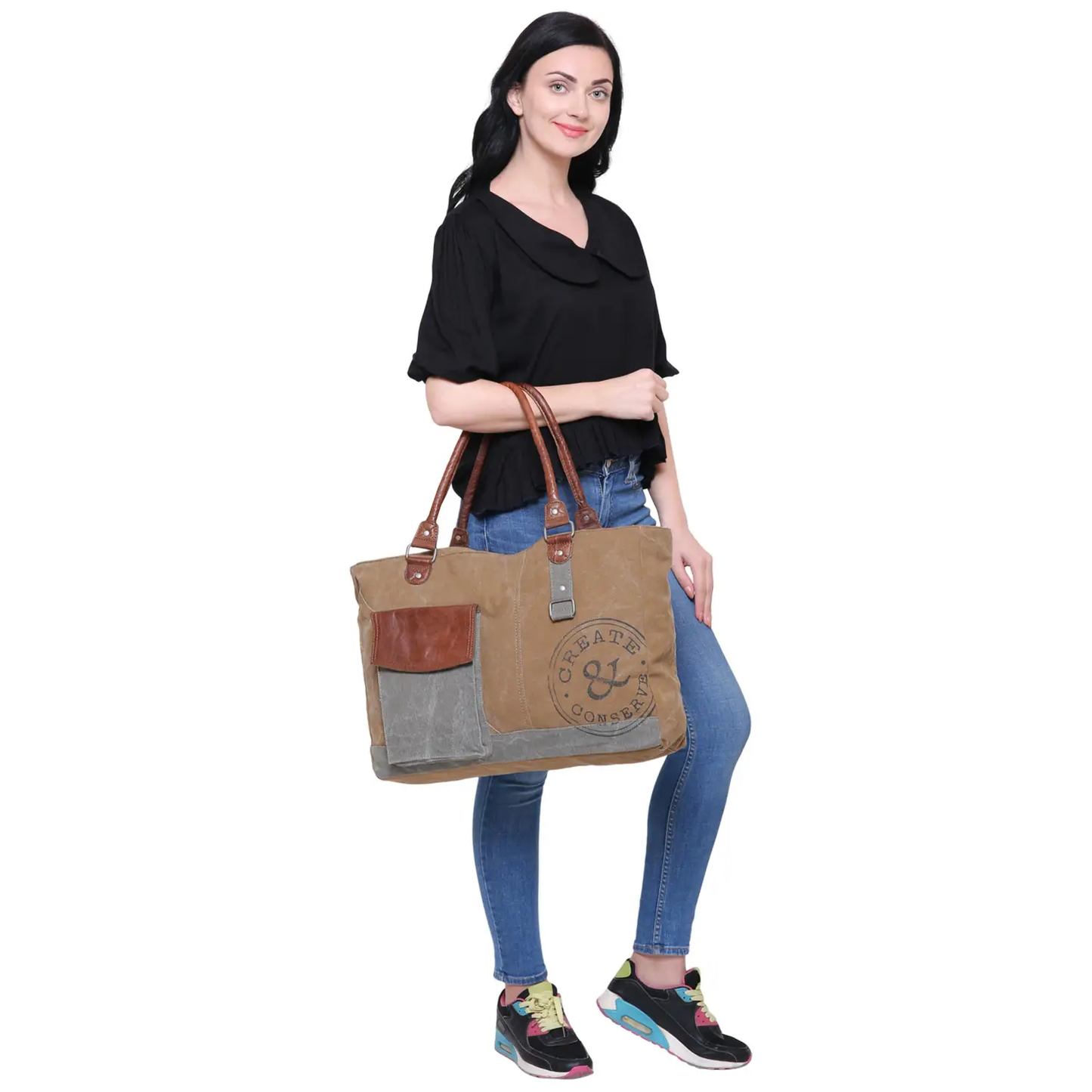 Create & Conserve Canvas Tote