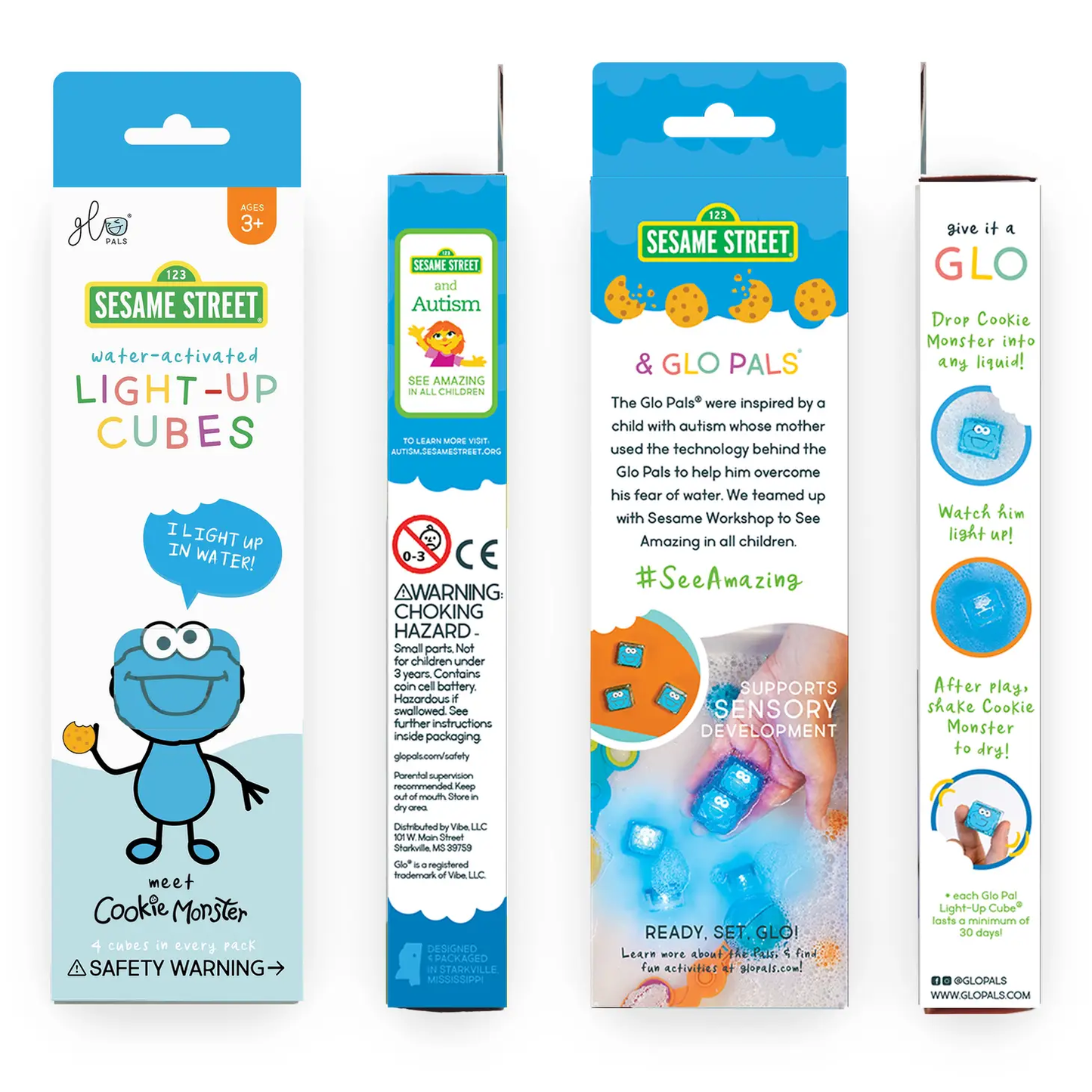 Cookie Monster Glo Pal Cubes