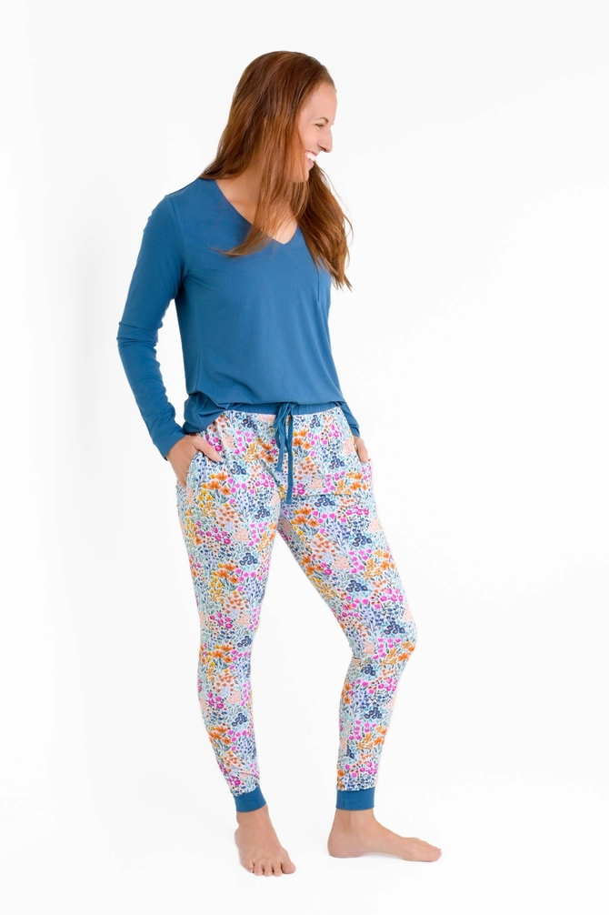 Whispering Wildflowers Women's Bamboo Pajama Bottoms