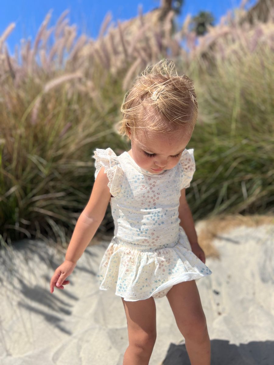Natural Floral Baby Bloomers