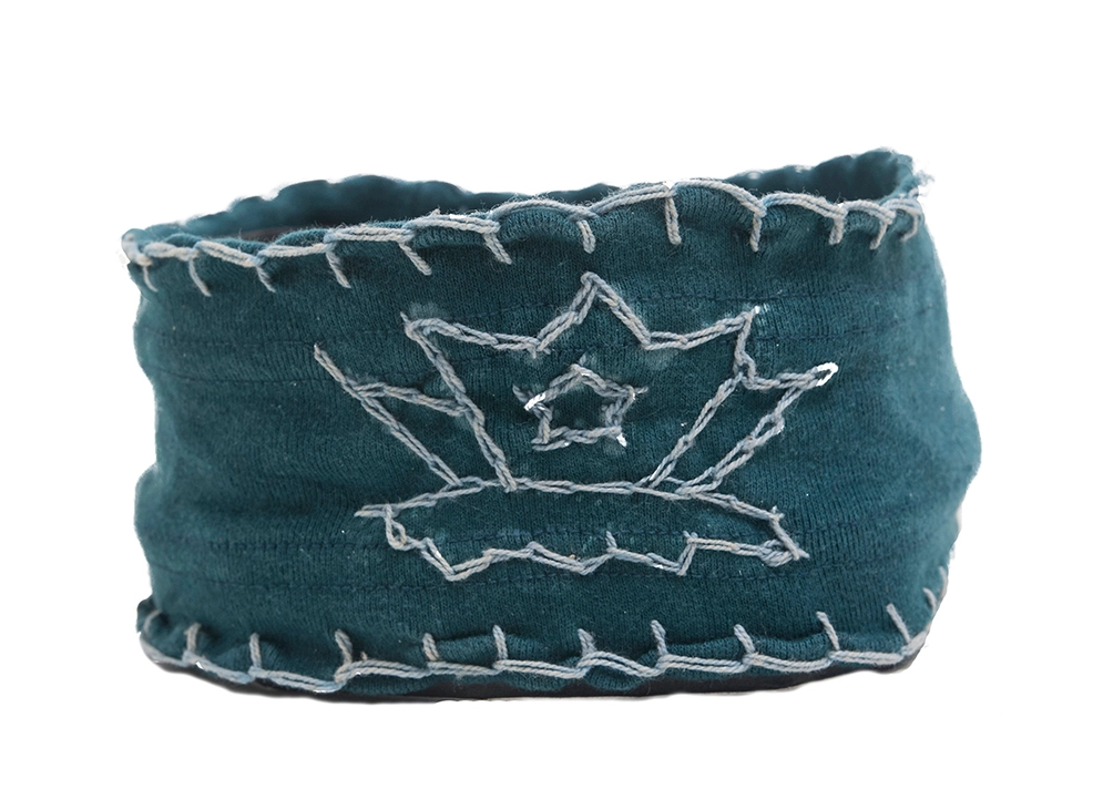 Lotus Flower Embroidered Headband
