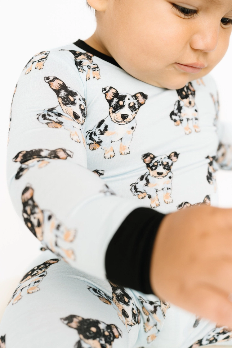 Kids Blue Heeler Dog Bamboo Pajamas