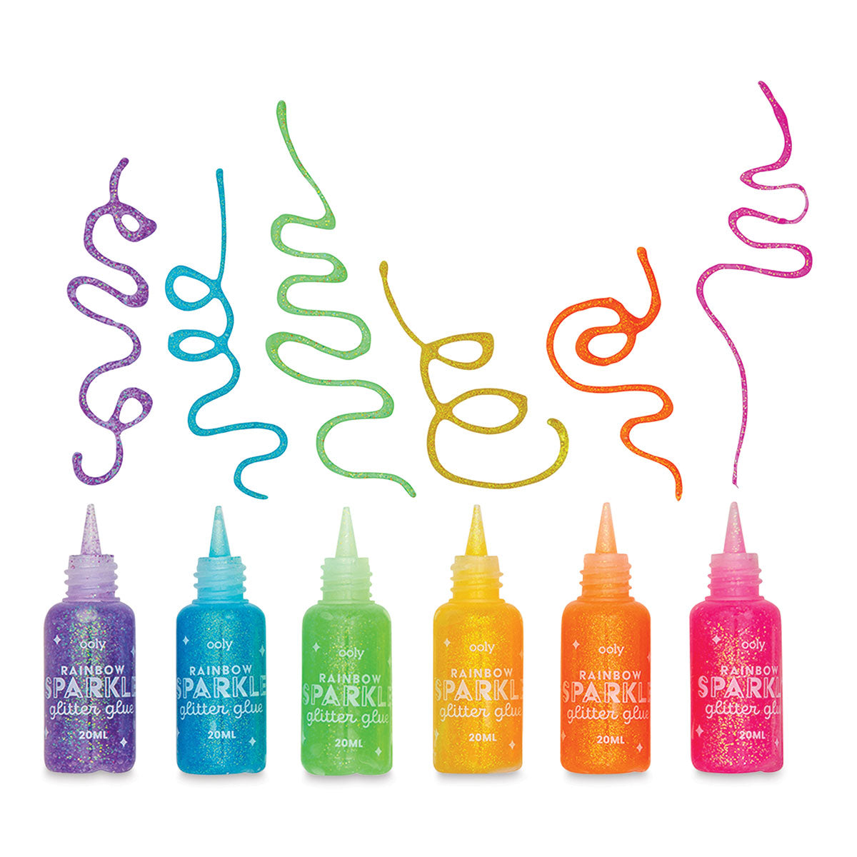 Rainbow Sparkle Glitter Glue Set