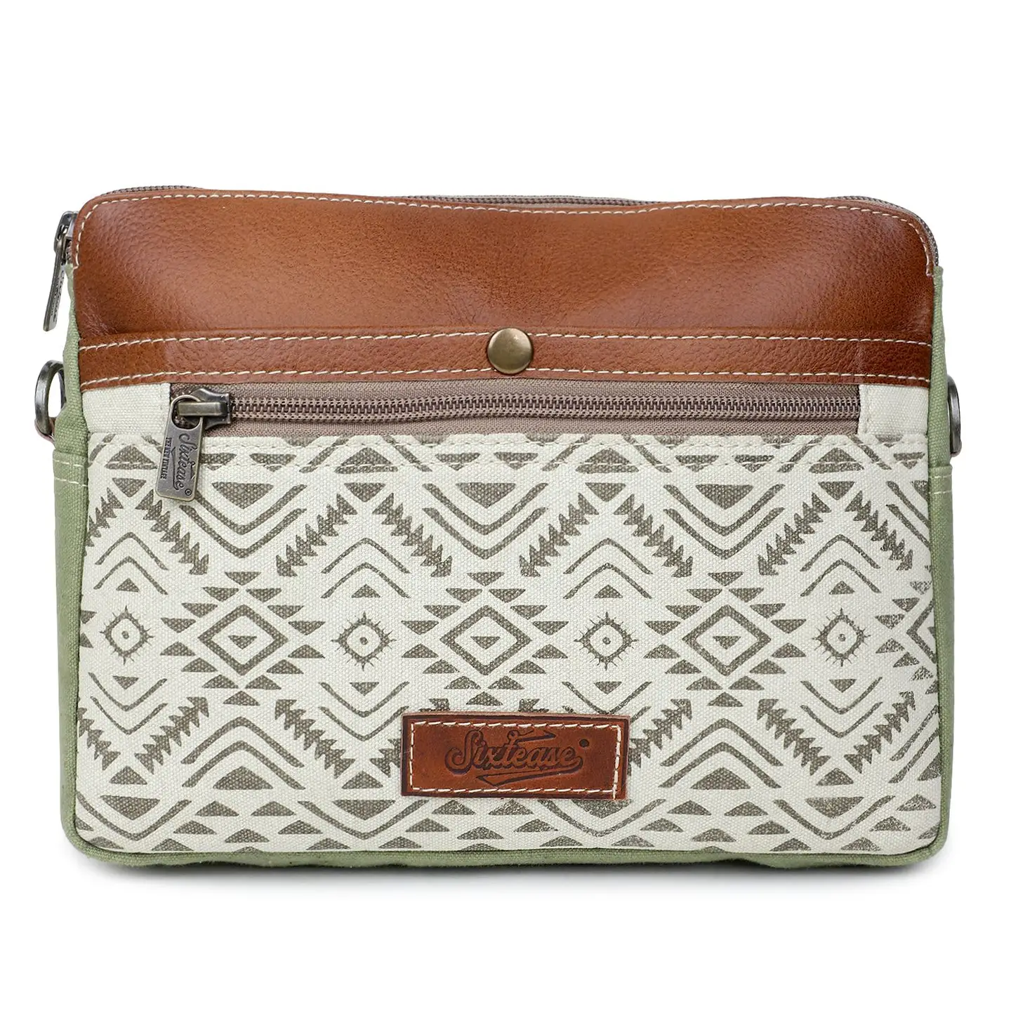 Women's Crossbody Bag - Sage Aztec