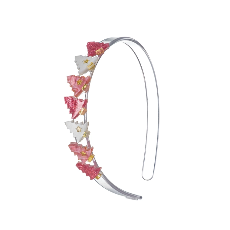 Christmas Tree Pink Headband