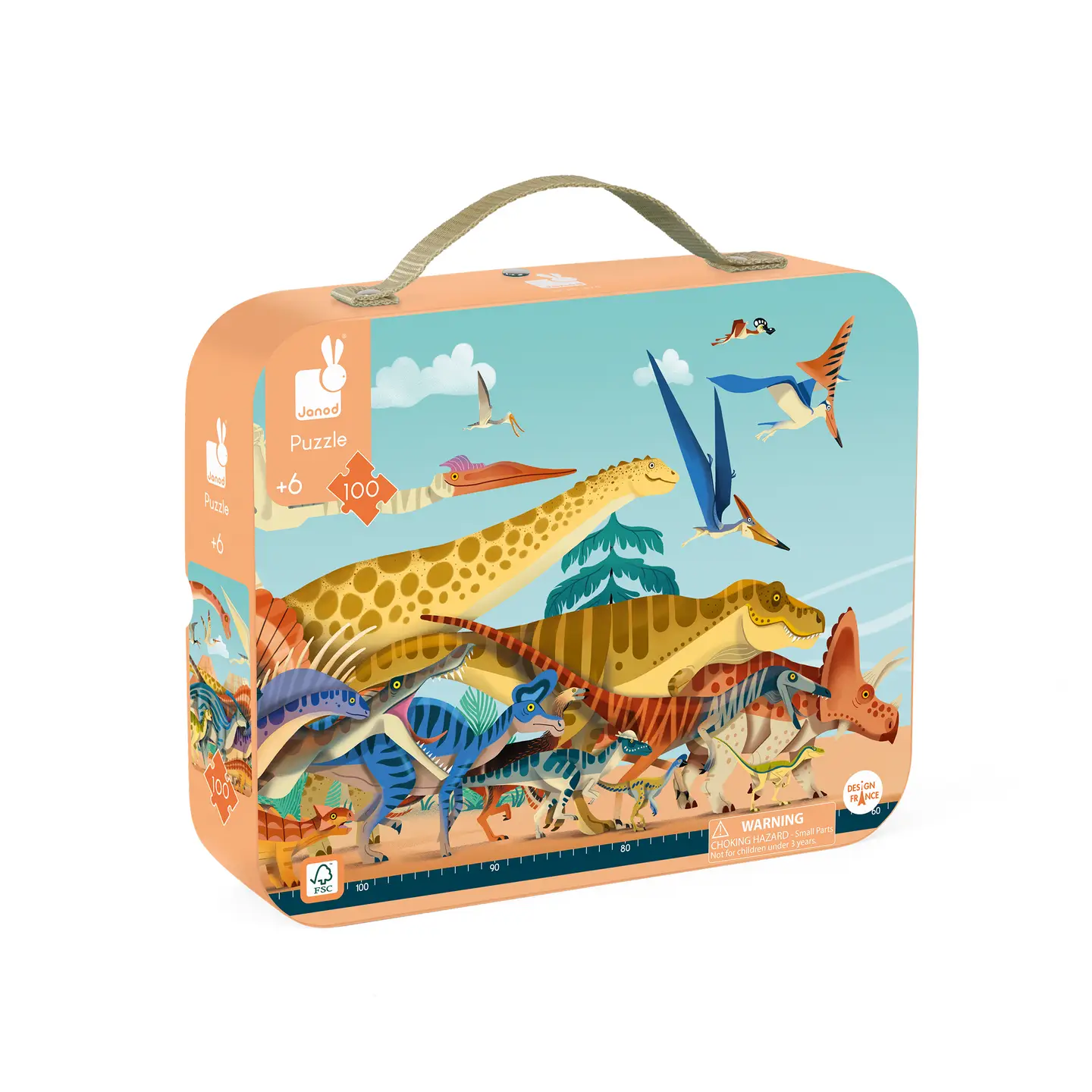 Dino Panoramic Puzzle 100pc