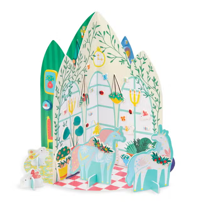 Puffy Sticker 3D Unicorn Palace