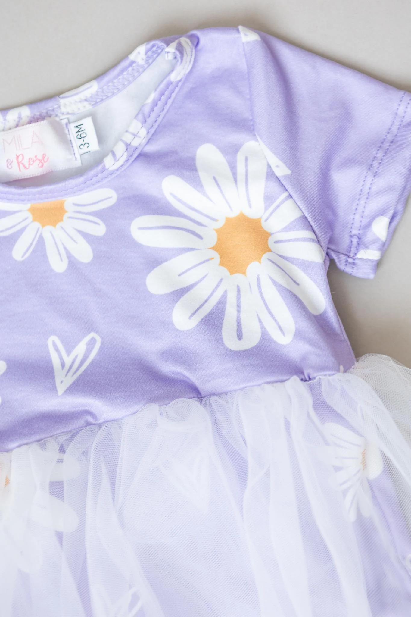 I Heart Daisies Tutu Baby Dress