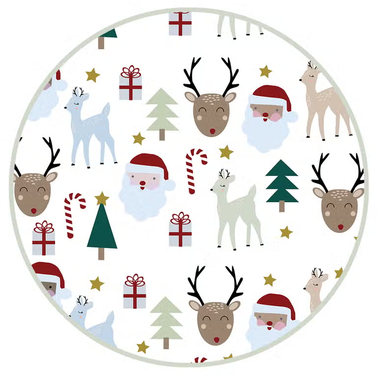 Santa & Friends Bamboo Kids Pajamas