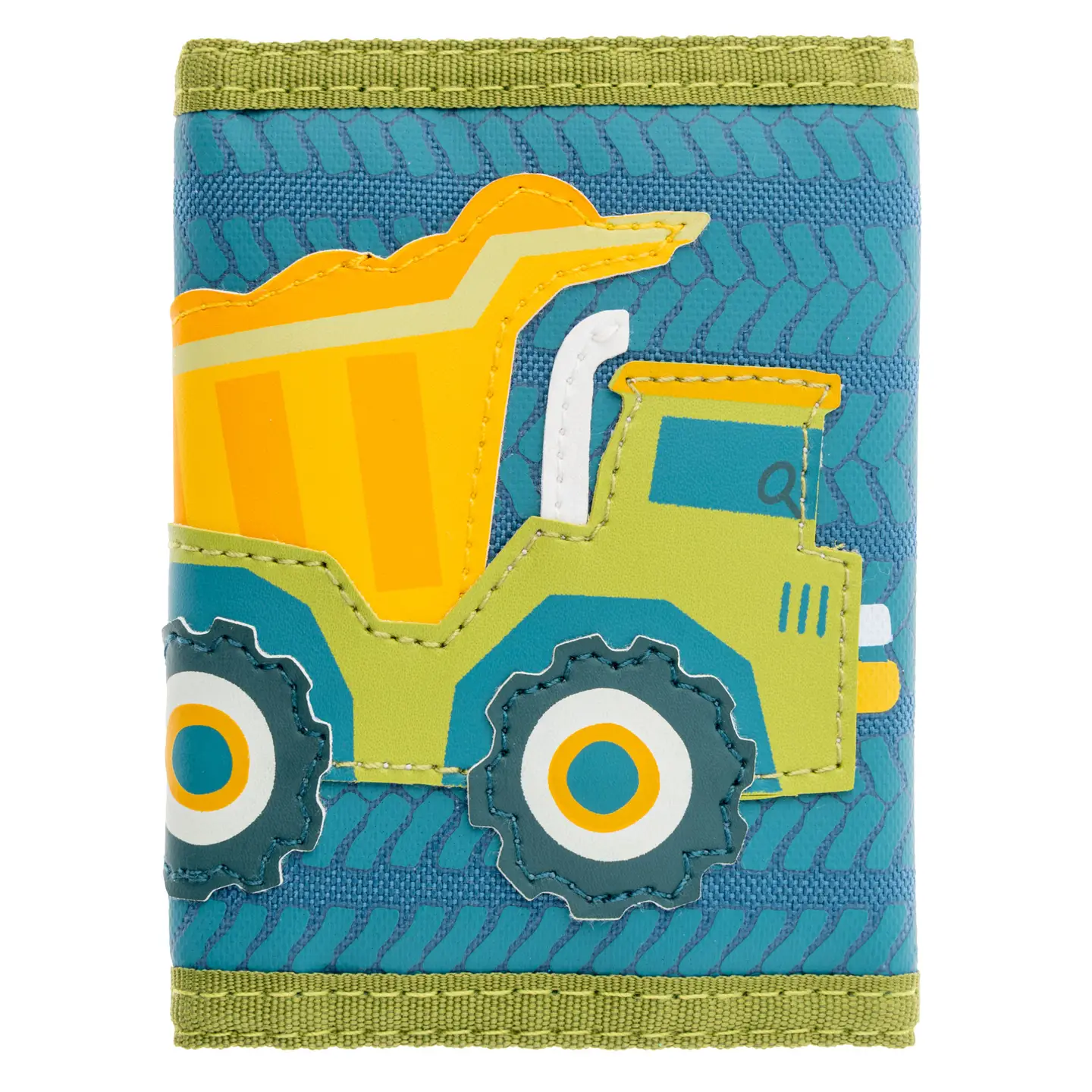 Kids Trifold Wallet - Dump Truck Construction
