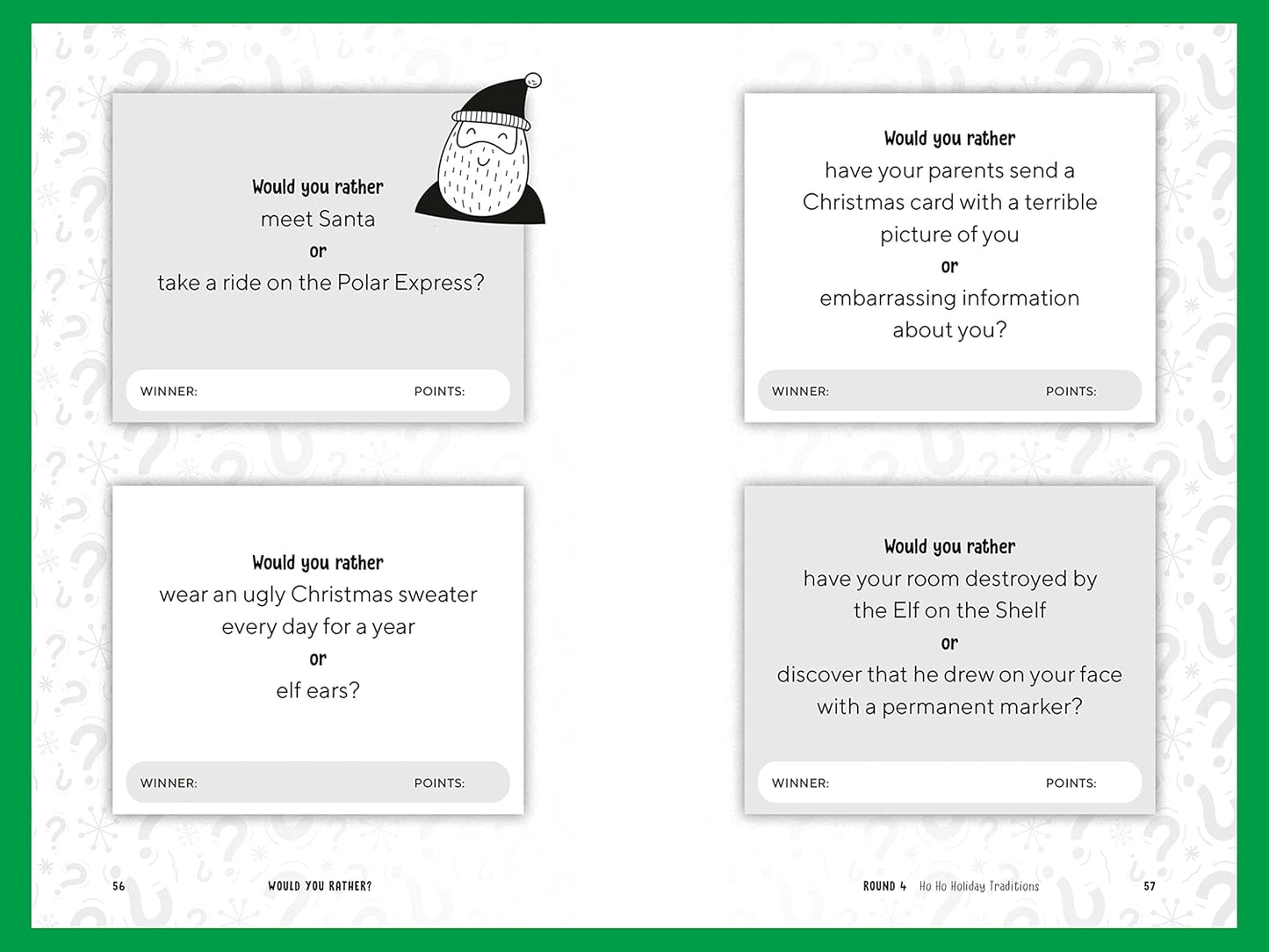 Would You Rather Christmas Book