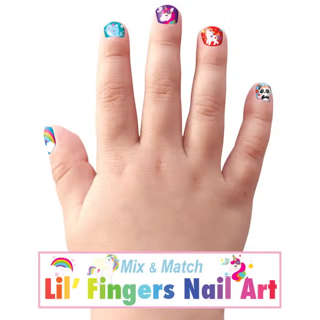 Lil Fingers Nail Art Unicorns