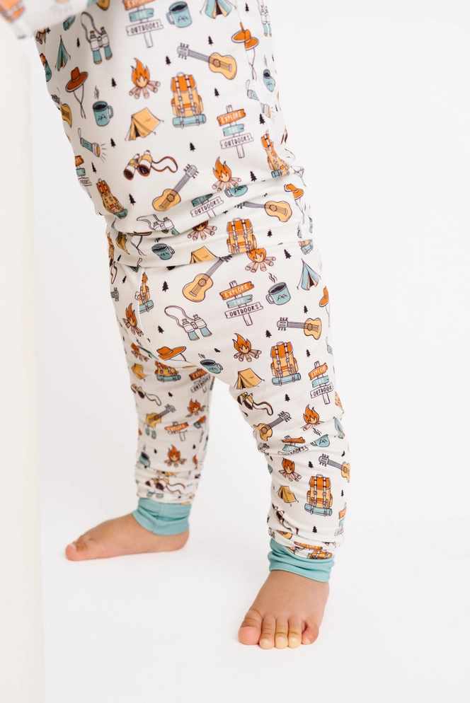 Kids Cozy Campsite Bamboo Pajamas