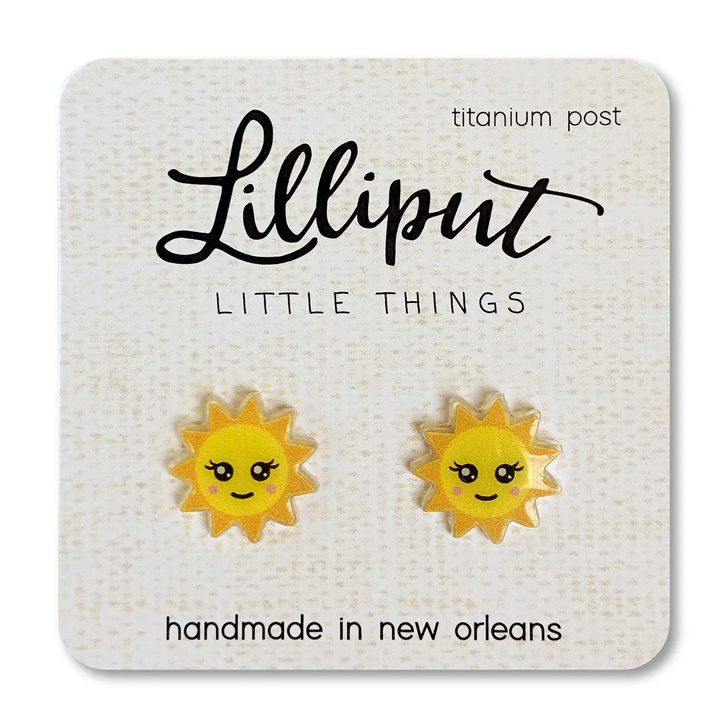 Smiley Sunshine Stud Earrings