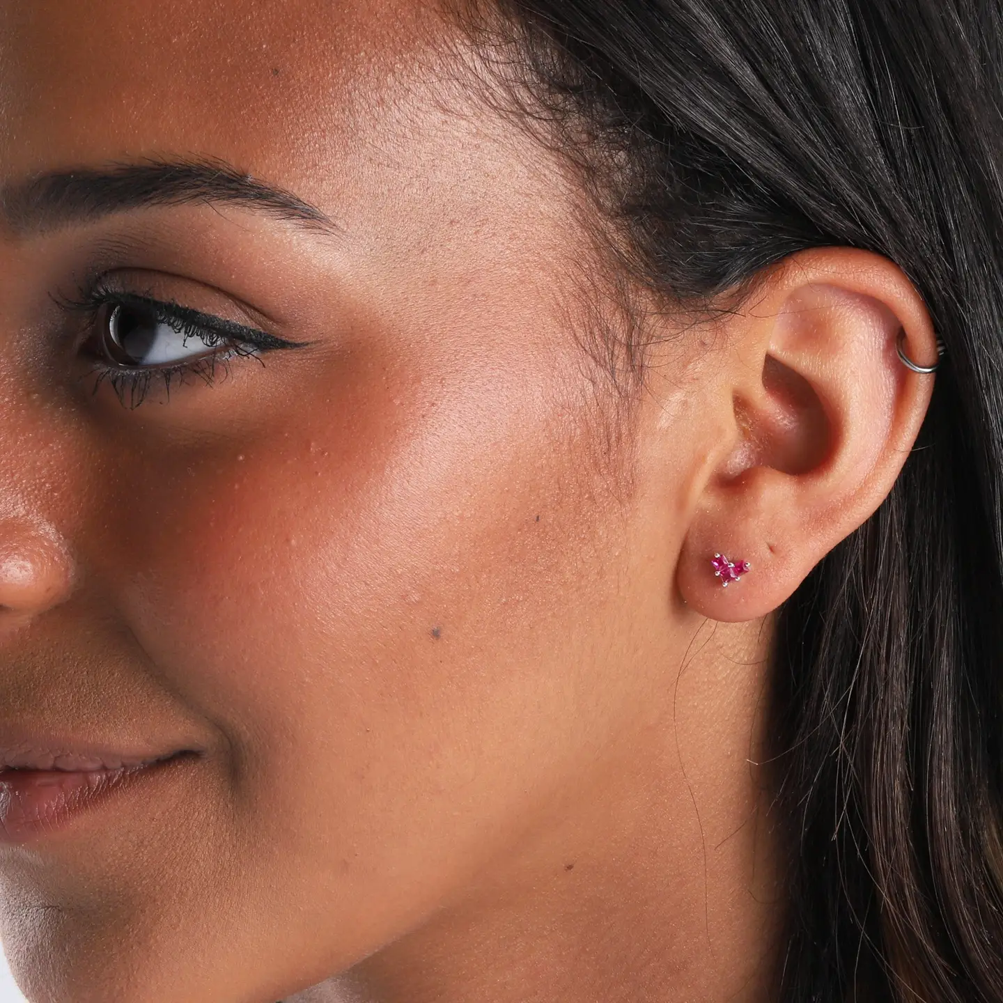 With Love Crystal Heart Earrings