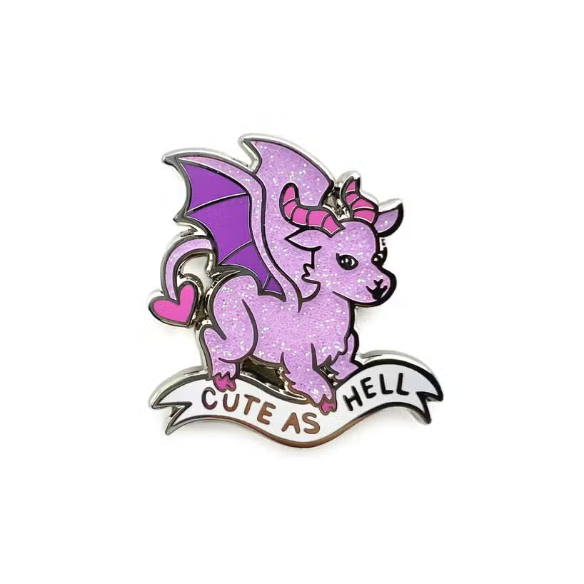 Cute as Hell Enamel Pin