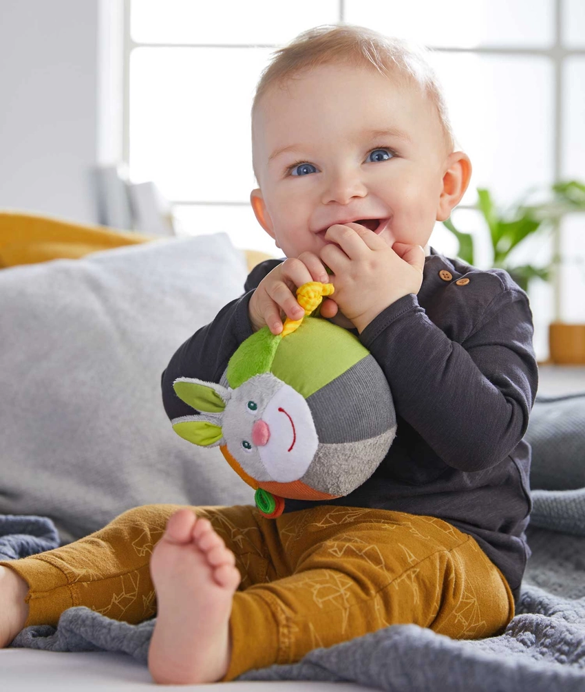 Soft Bunny Ball With Rattle
