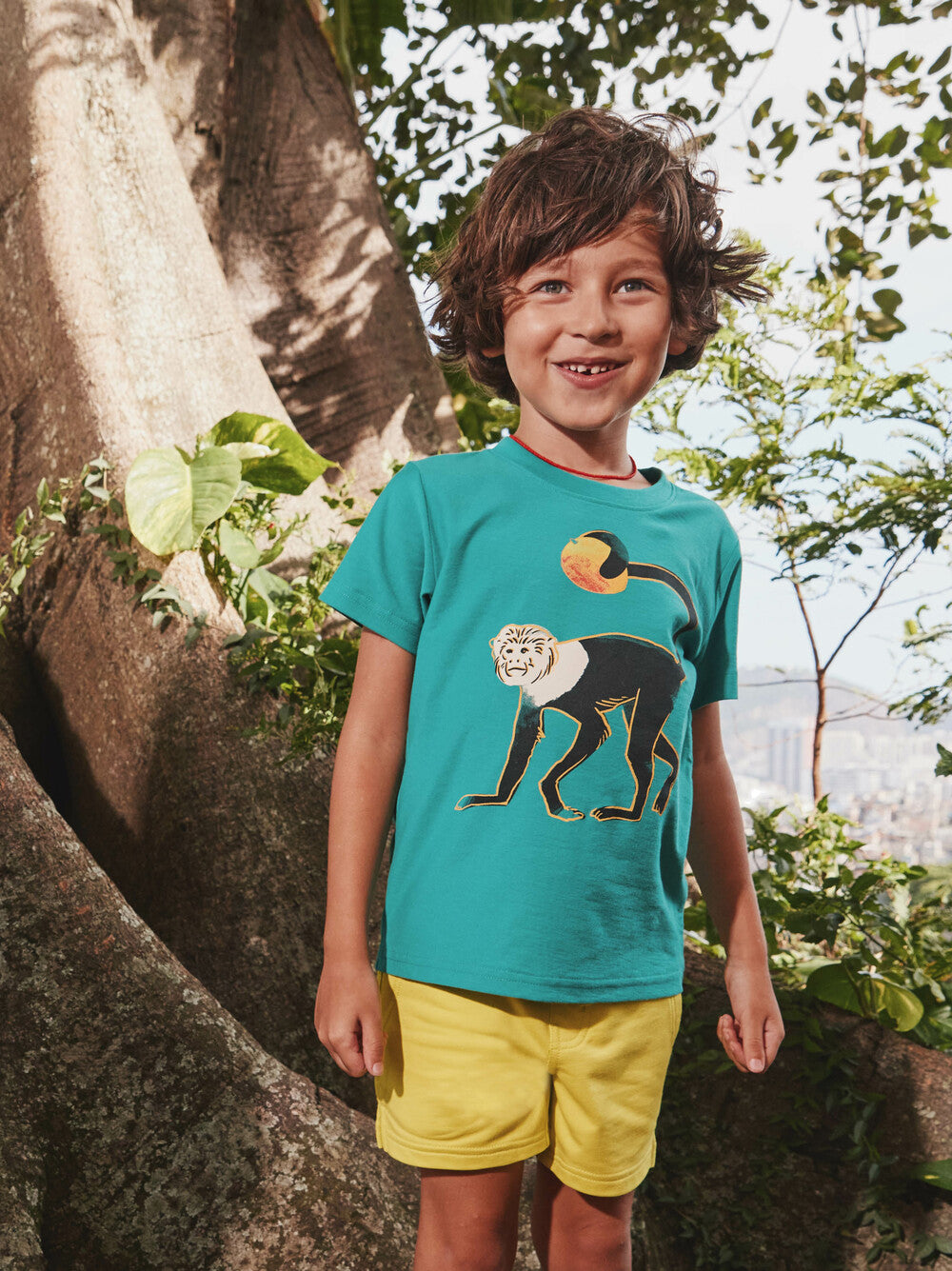 Kids Monkey & Mango Graphic Tee