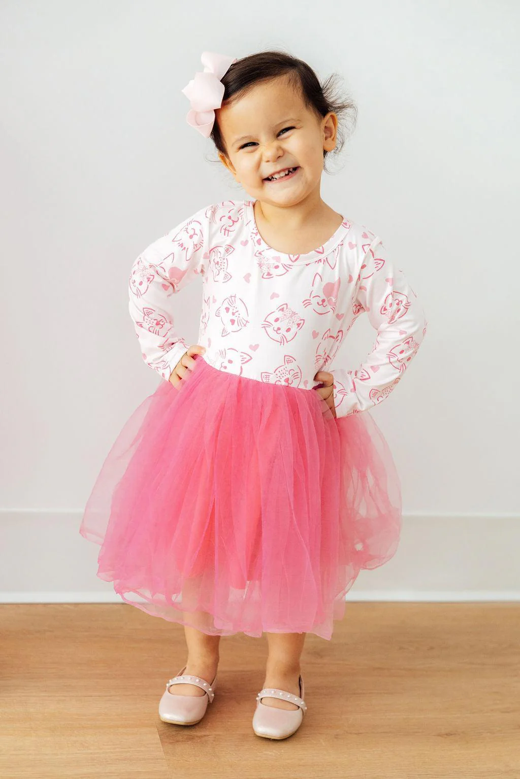 Purr-fectly Pink Cat Tutu Dress