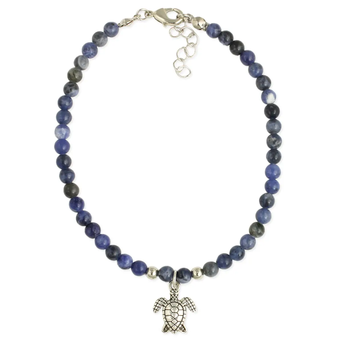 Wave Rider Sea Turtle Blue Anklet