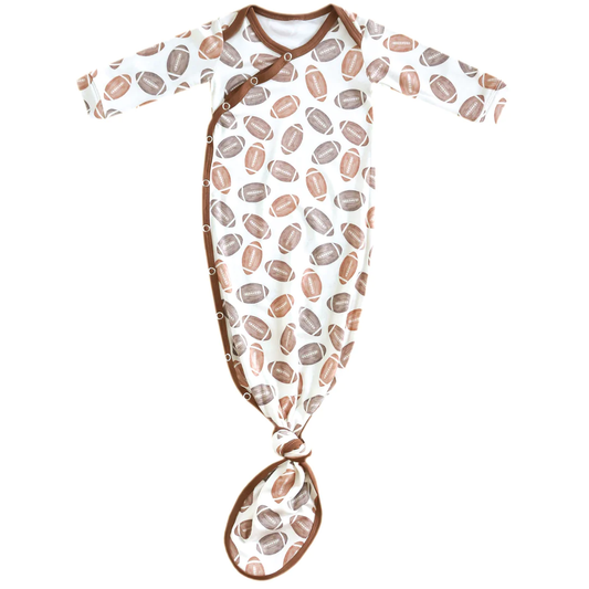 Blitz Football Newborn Knotted Gown