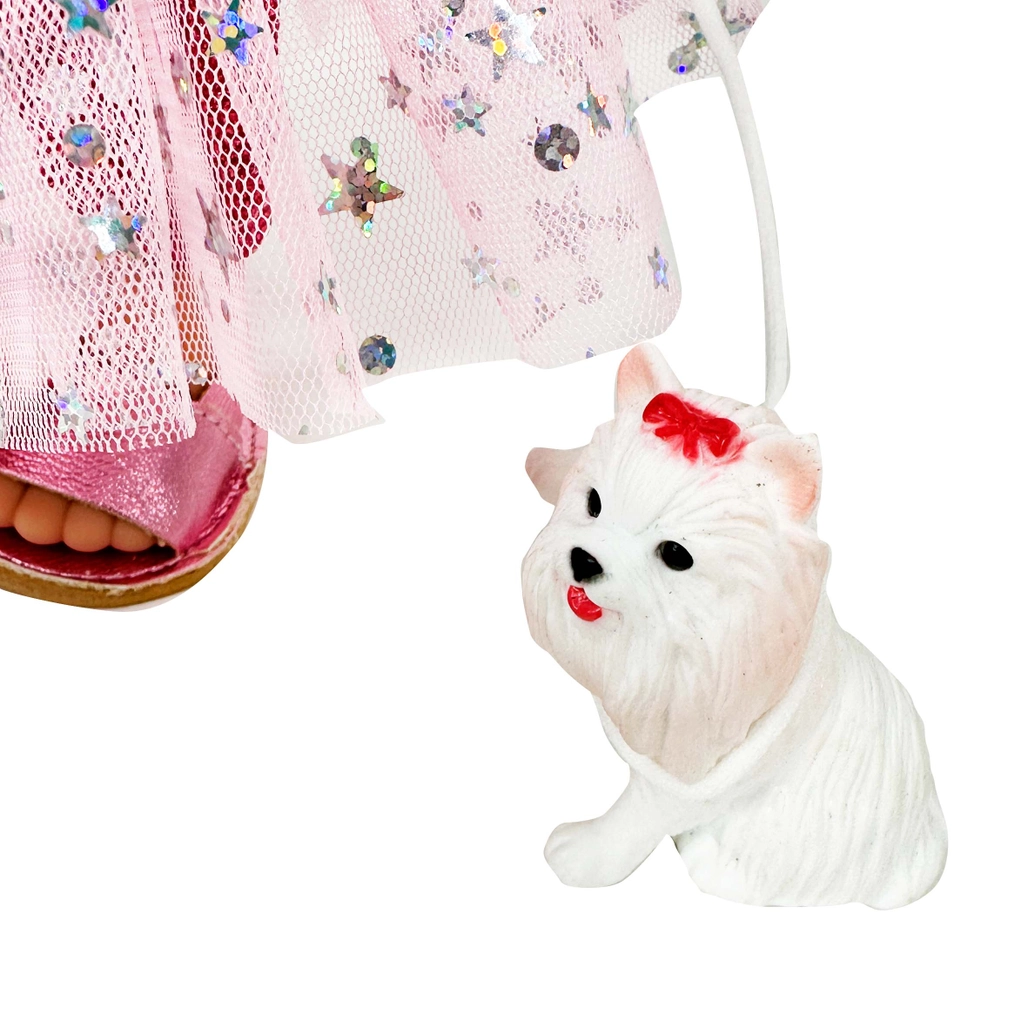 Mia Doll with Pet Turquoise Cotton Candy