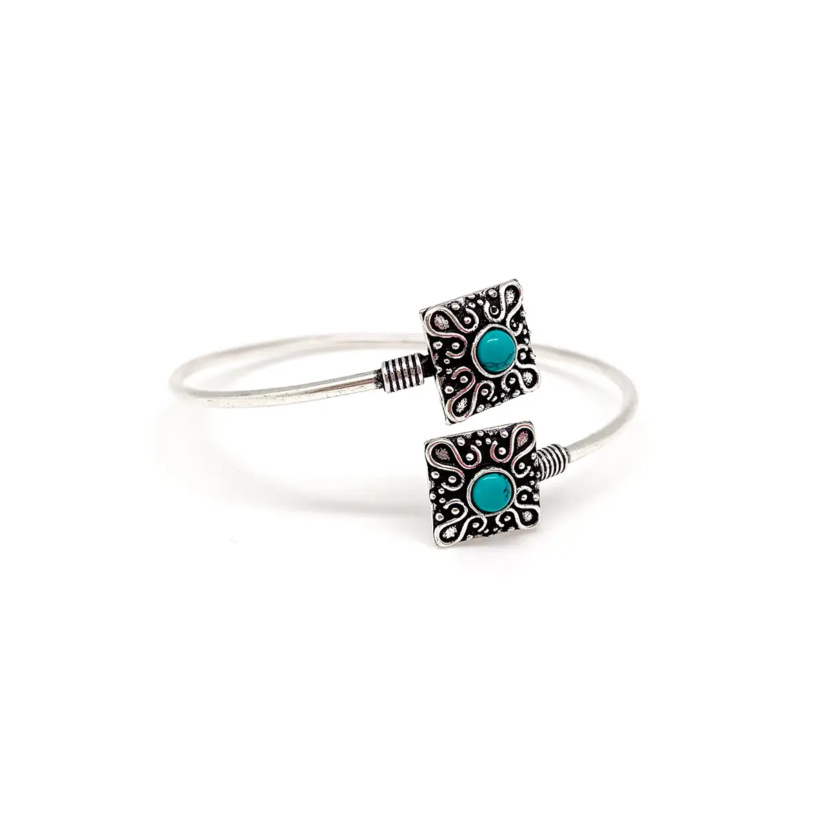 Tanvi Cuff Bracelet Silver Bangle