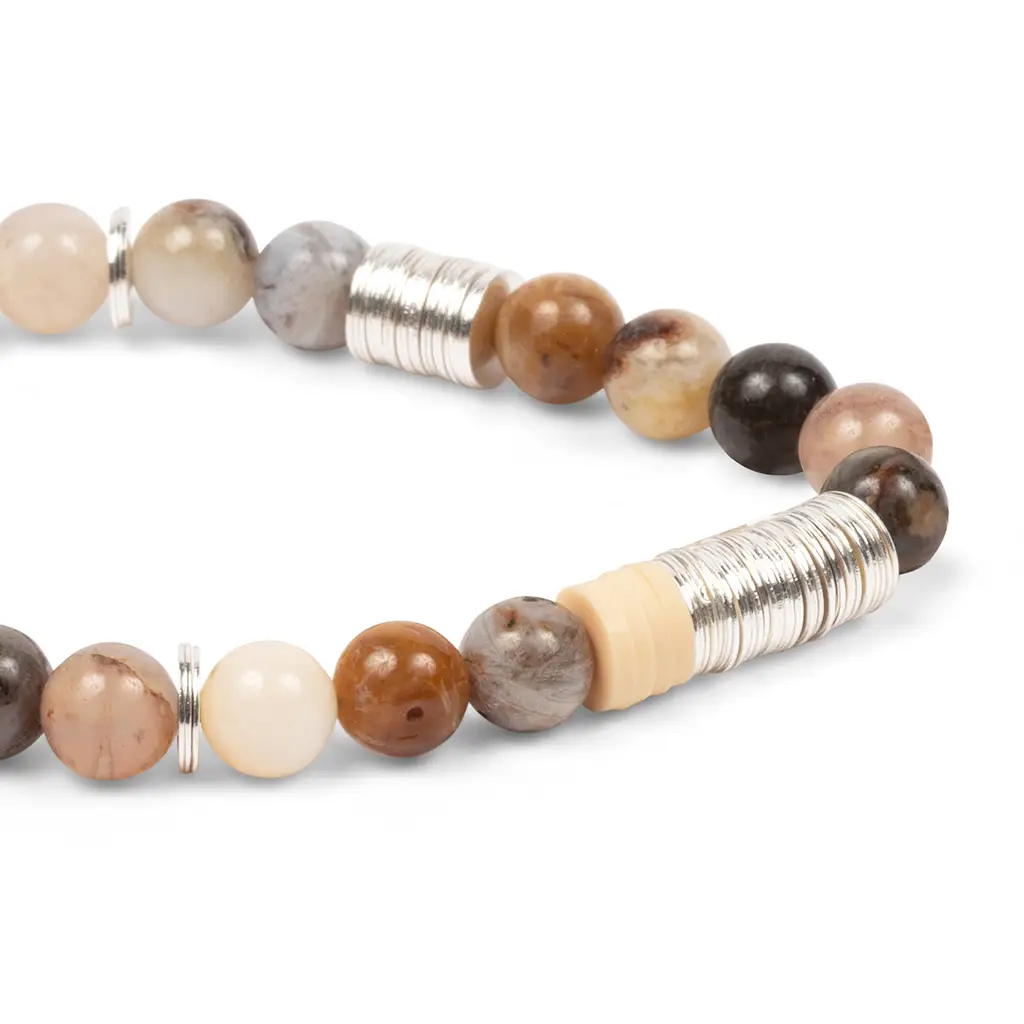 Mexican Onyx Intermix Stone Stacking Bracelet