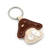 Cute Mushroom Leather Keychain