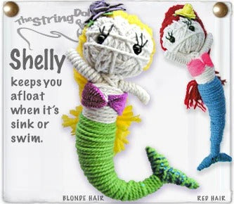 Shelly Mermaid String Doll