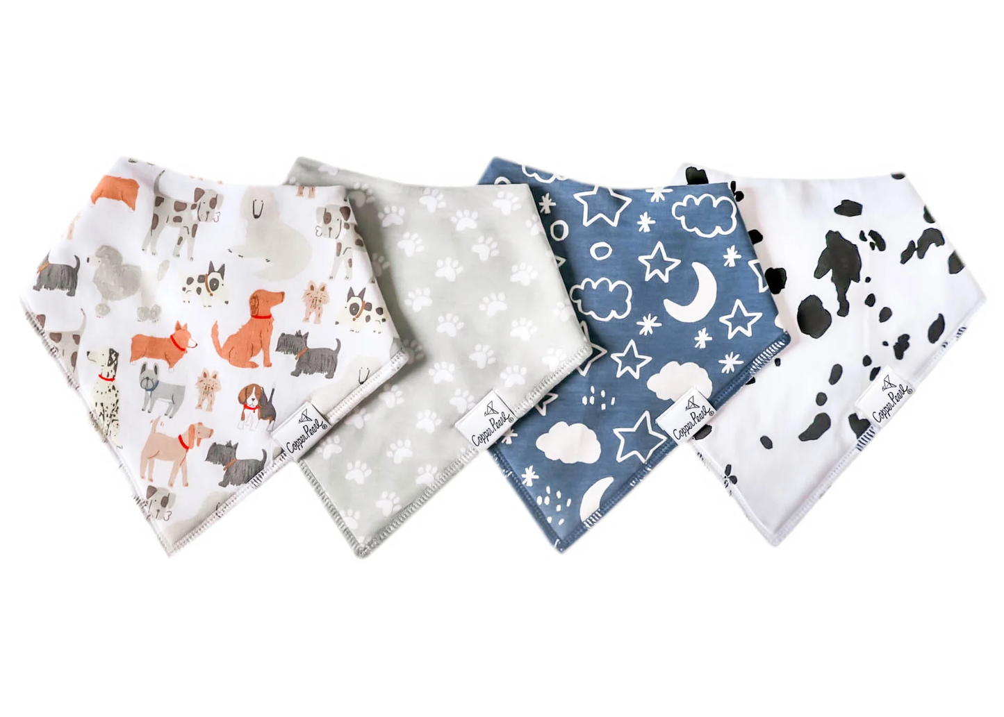 Rufus Baby Bandana Bib Set 4pk