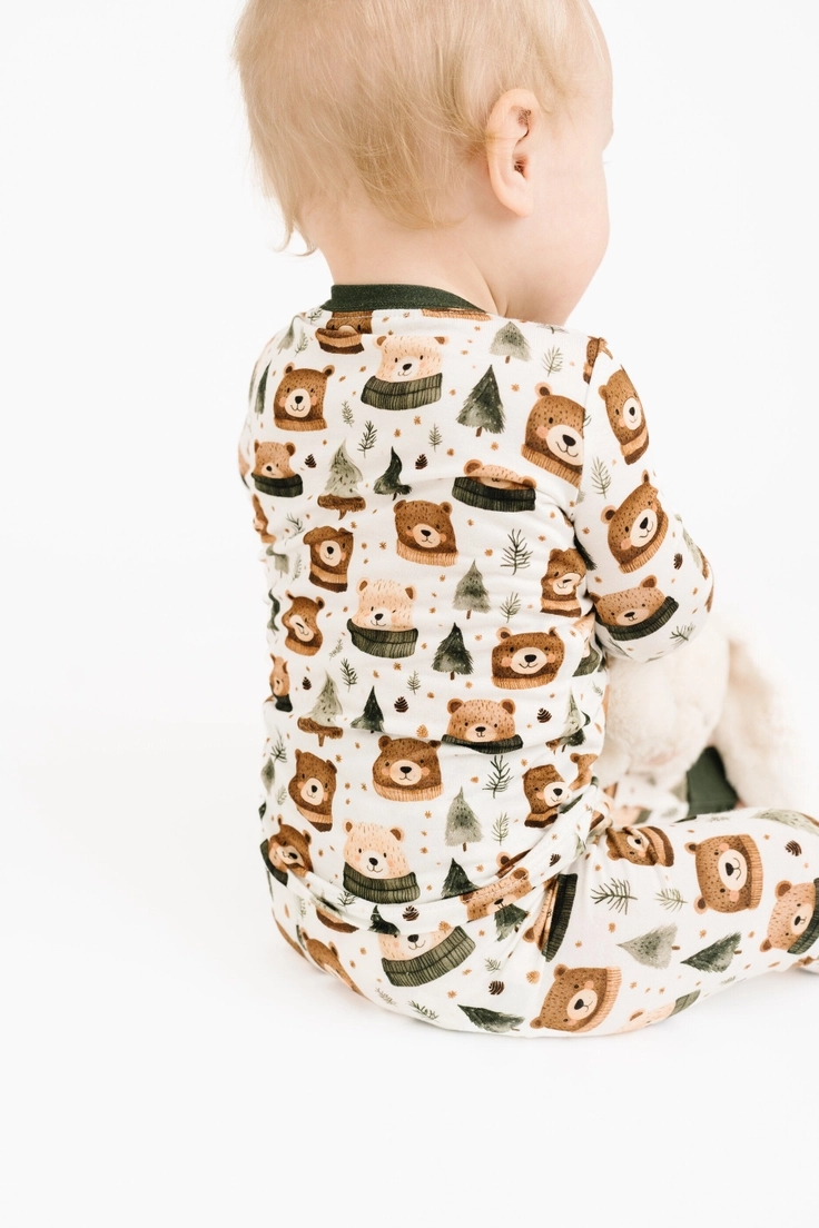 Kids Winter Bears Bamboo Pajamas