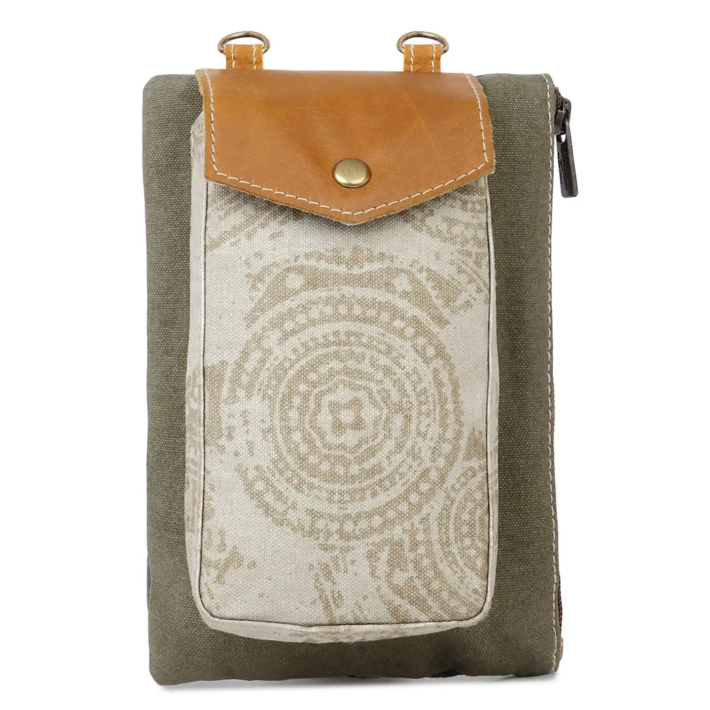 Women's Small Crossbody Bag - Circle Mandala