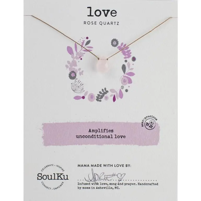 Soul Full Necklace Rose Quartz for Love
