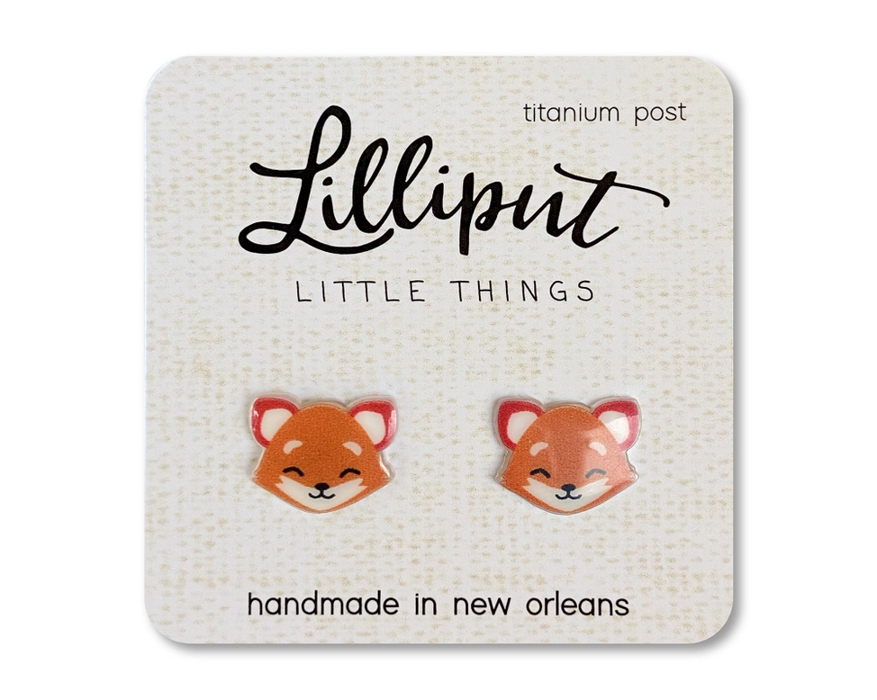 Cute Fox Stud Earrings