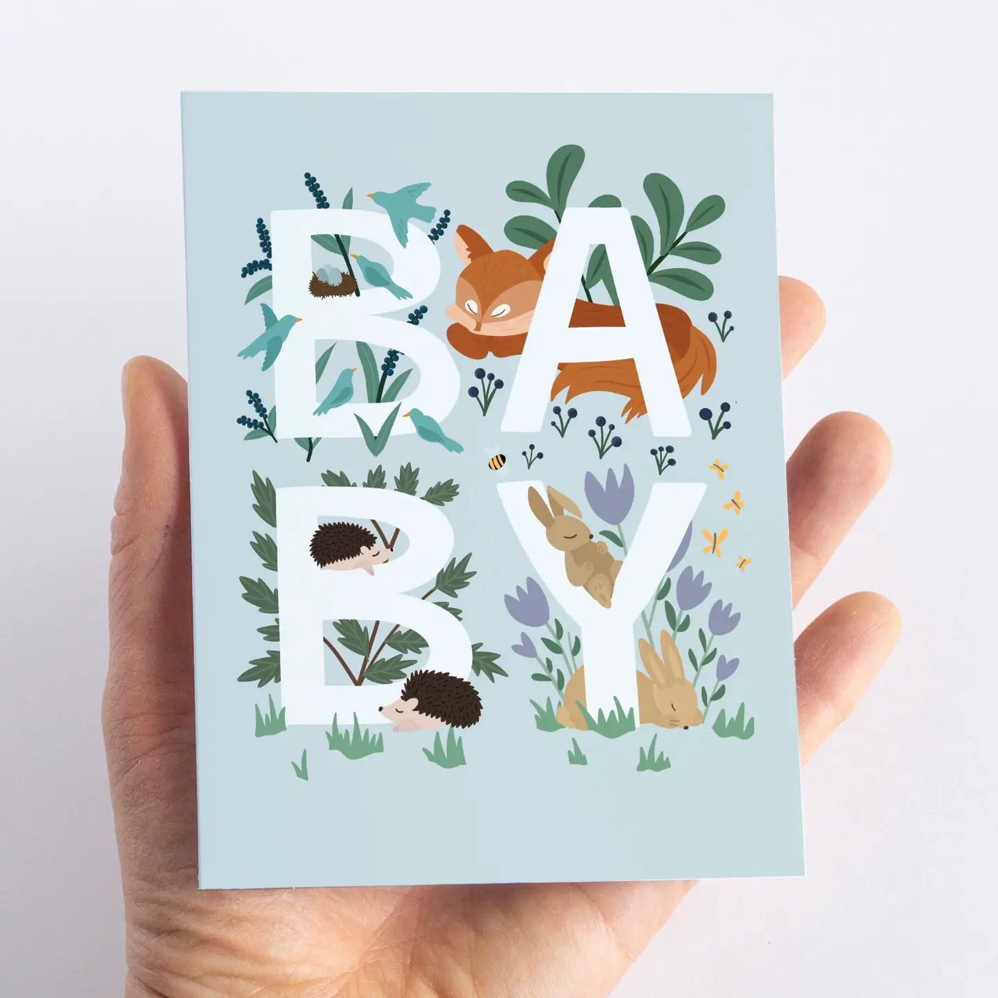 Baby Woodland Card