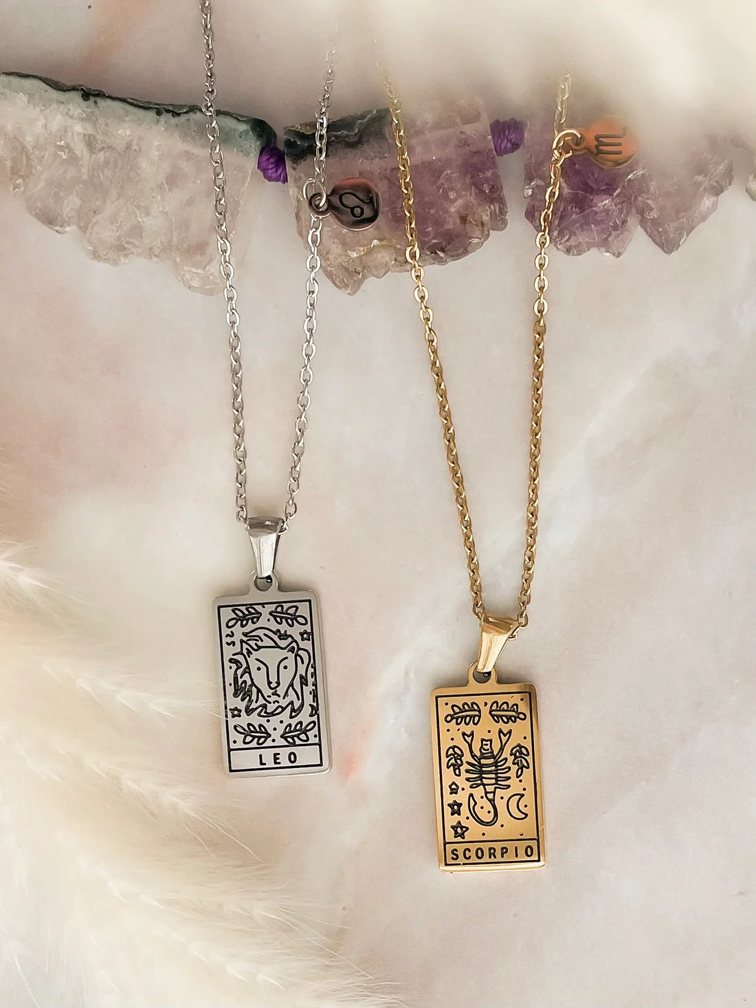 Engraved Zodiac Necklace