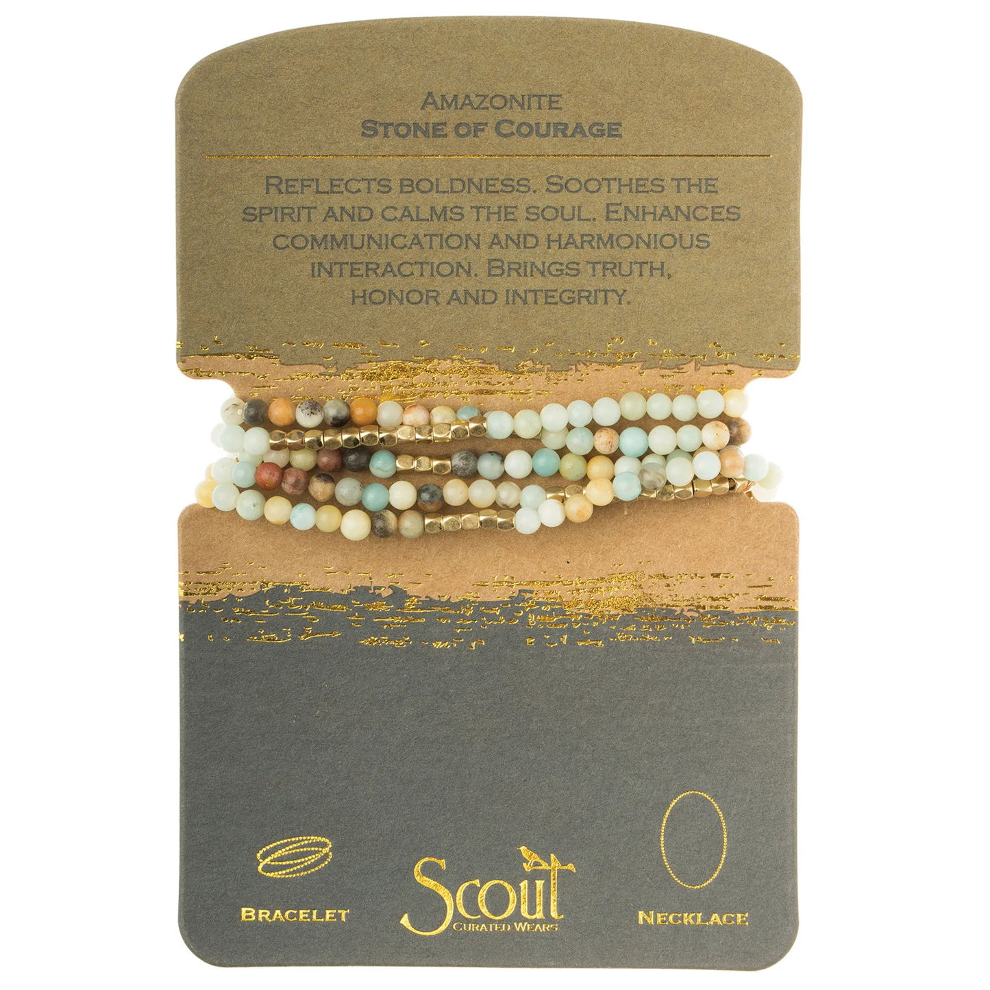 Stone Wrap Bracelet Amazonite