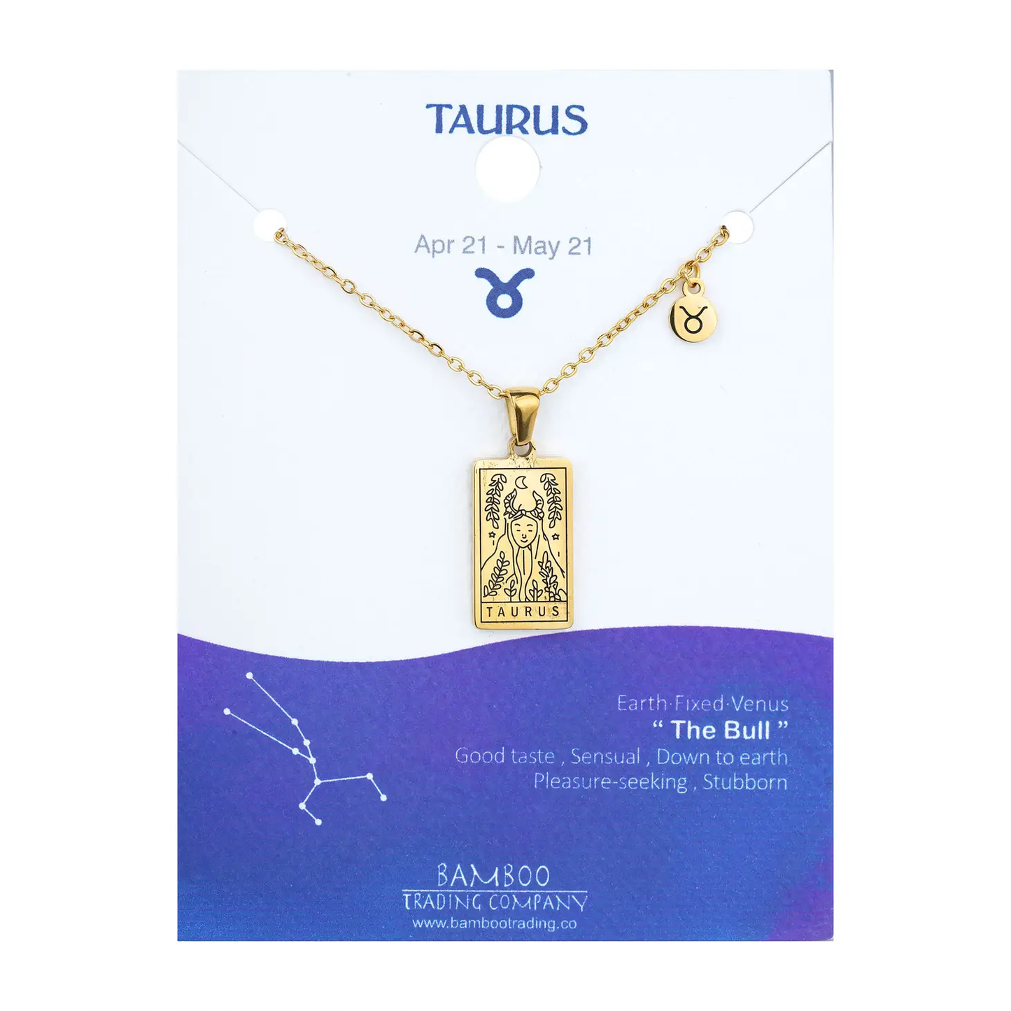 Engraved Zodiac Necklace