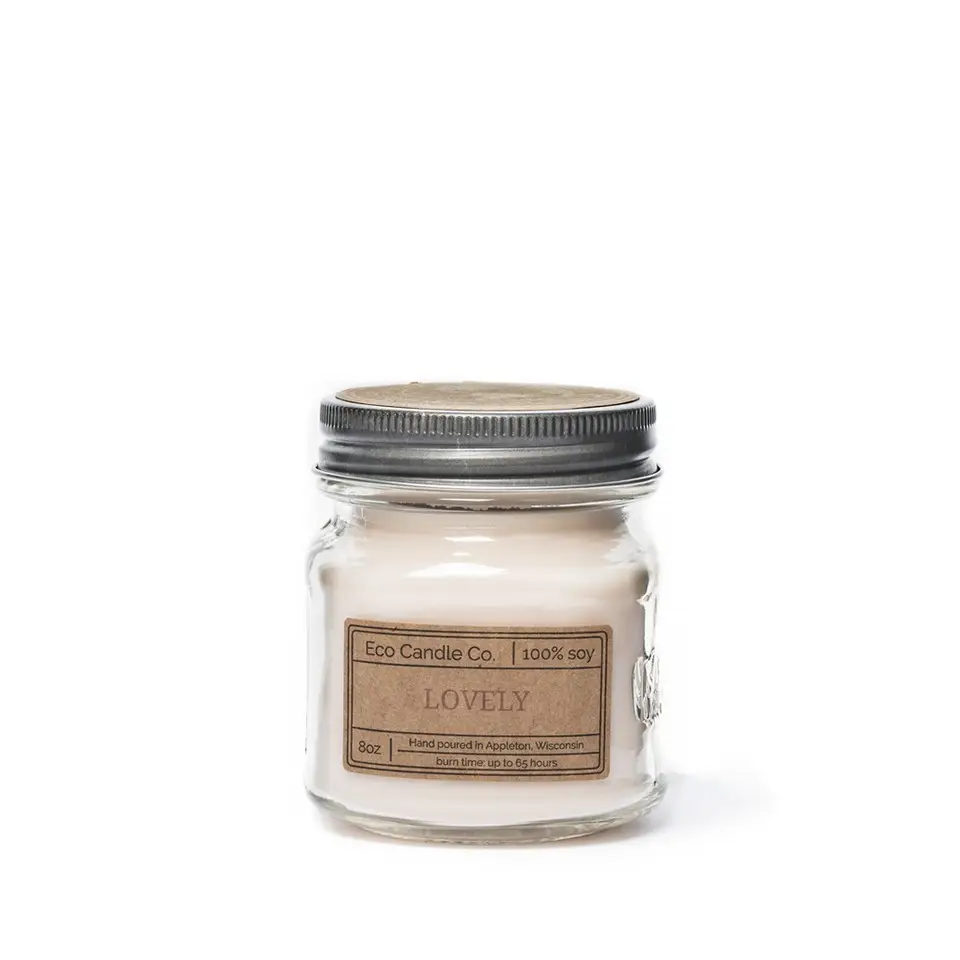 Mason Candle Lovely