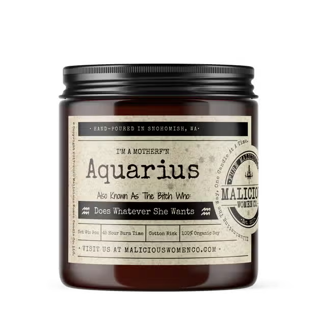 Malicious Aquarius Candle