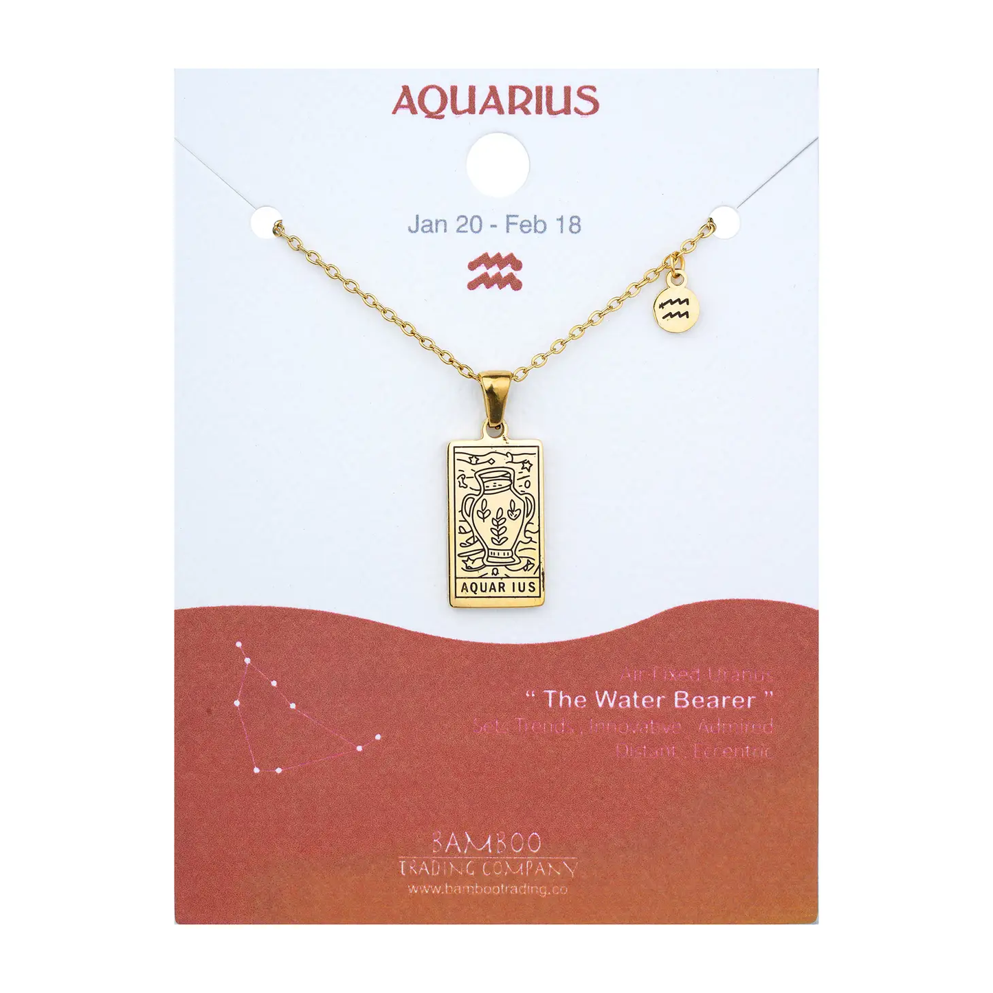 Engraved Zodiac Necklace